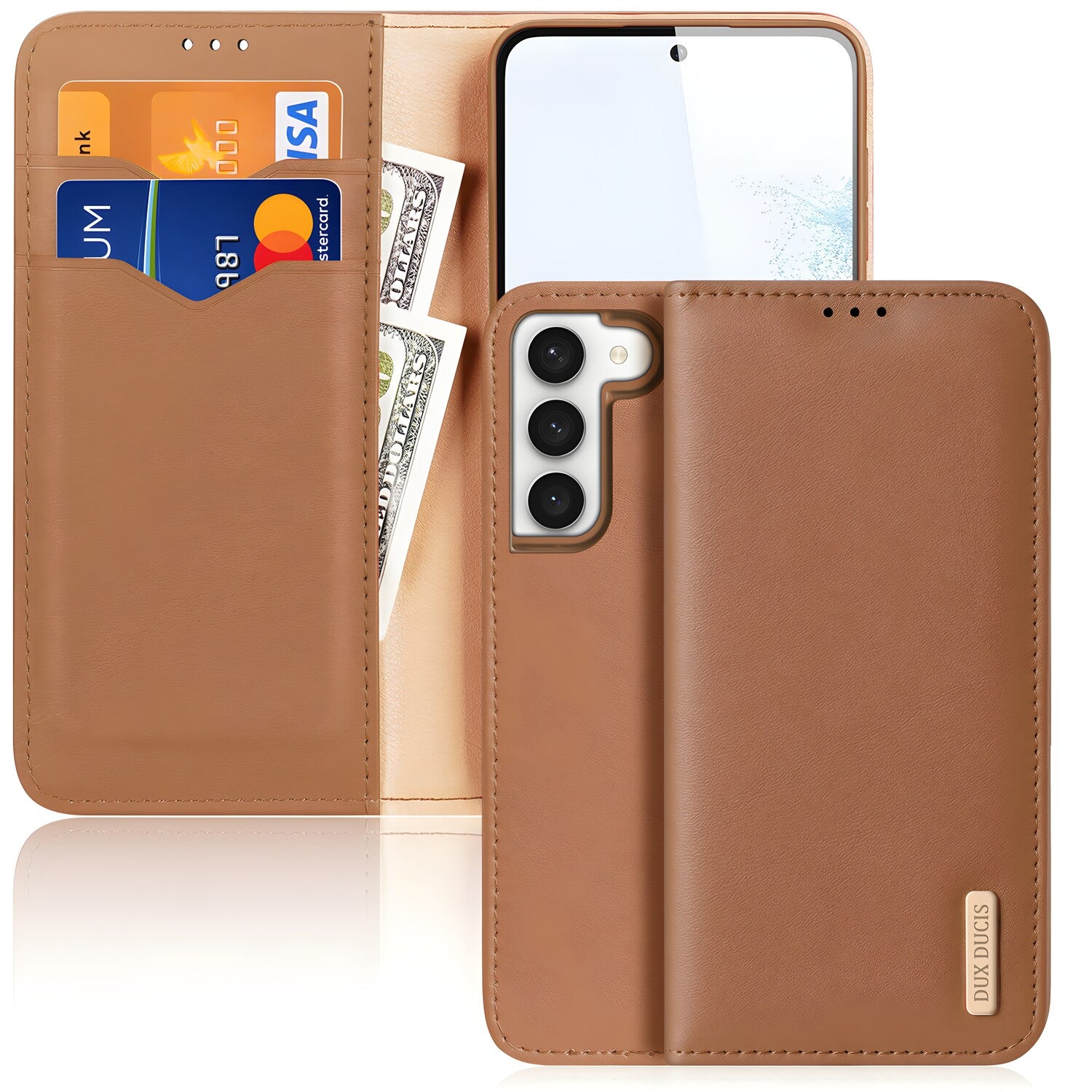Dux Ducis Hivo kožna futrola za Samsung Galaxy S23 Plus - Smeđa KP25045