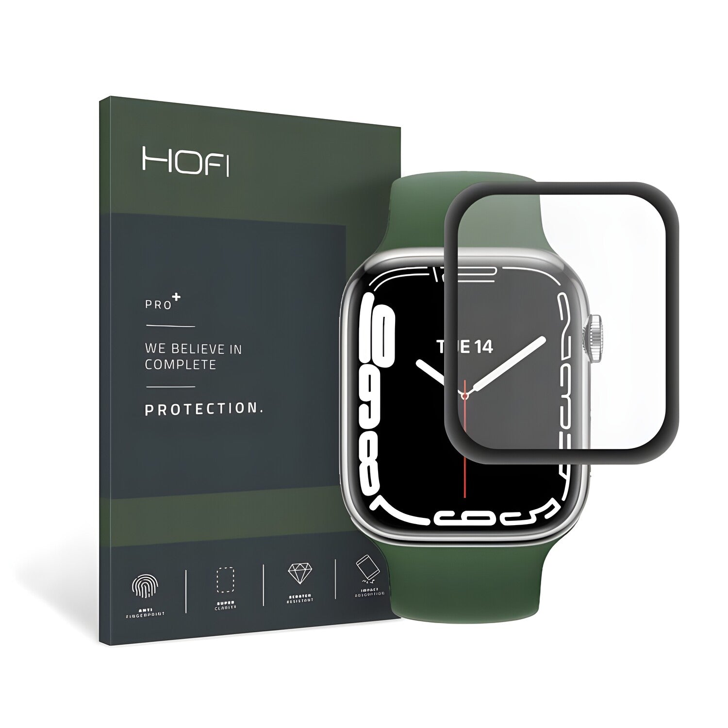 Hofi ochranné sklo na hodinky pre Apple Watch 7 45mm - Crna KP25578