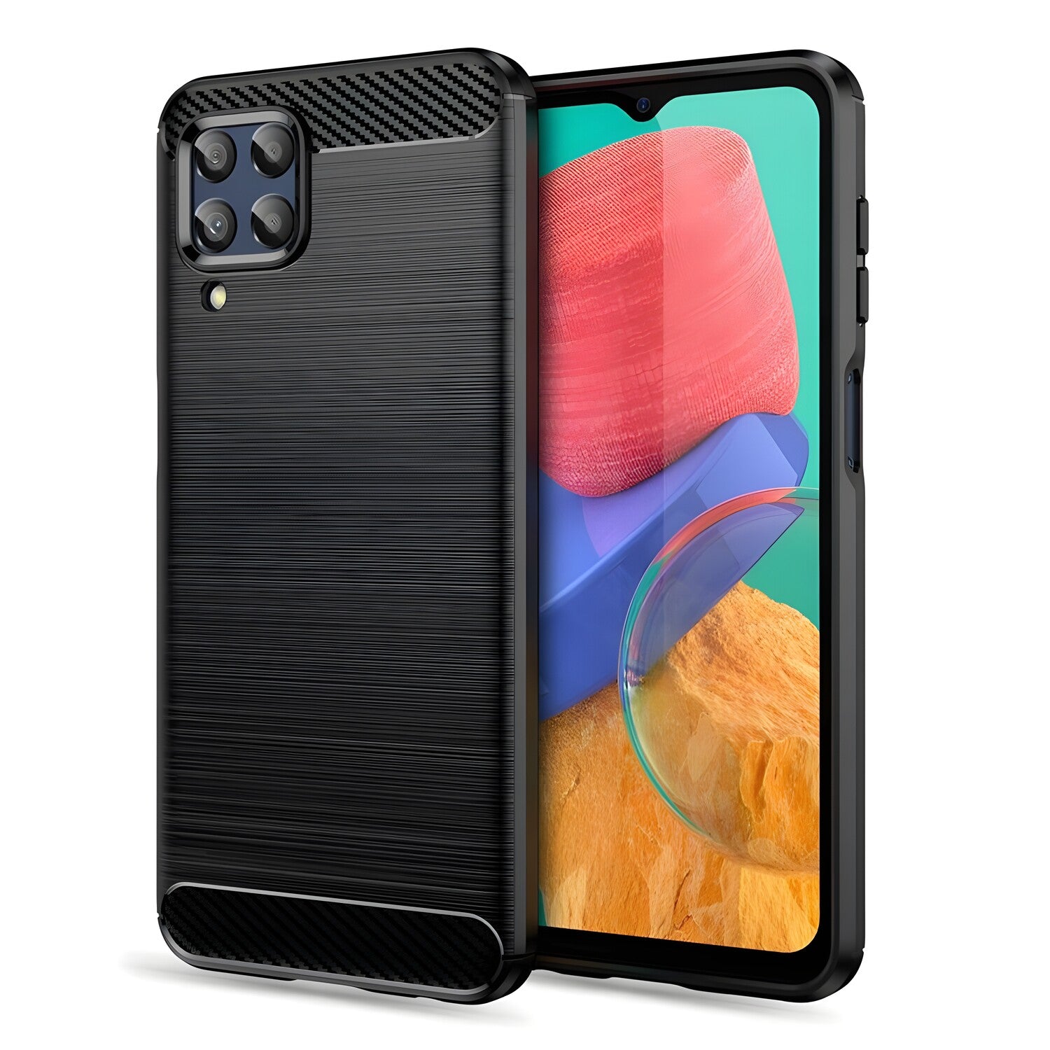 Futrola Carbon Shield TPU za Samsung Galaxy M33 - Crna KP25583