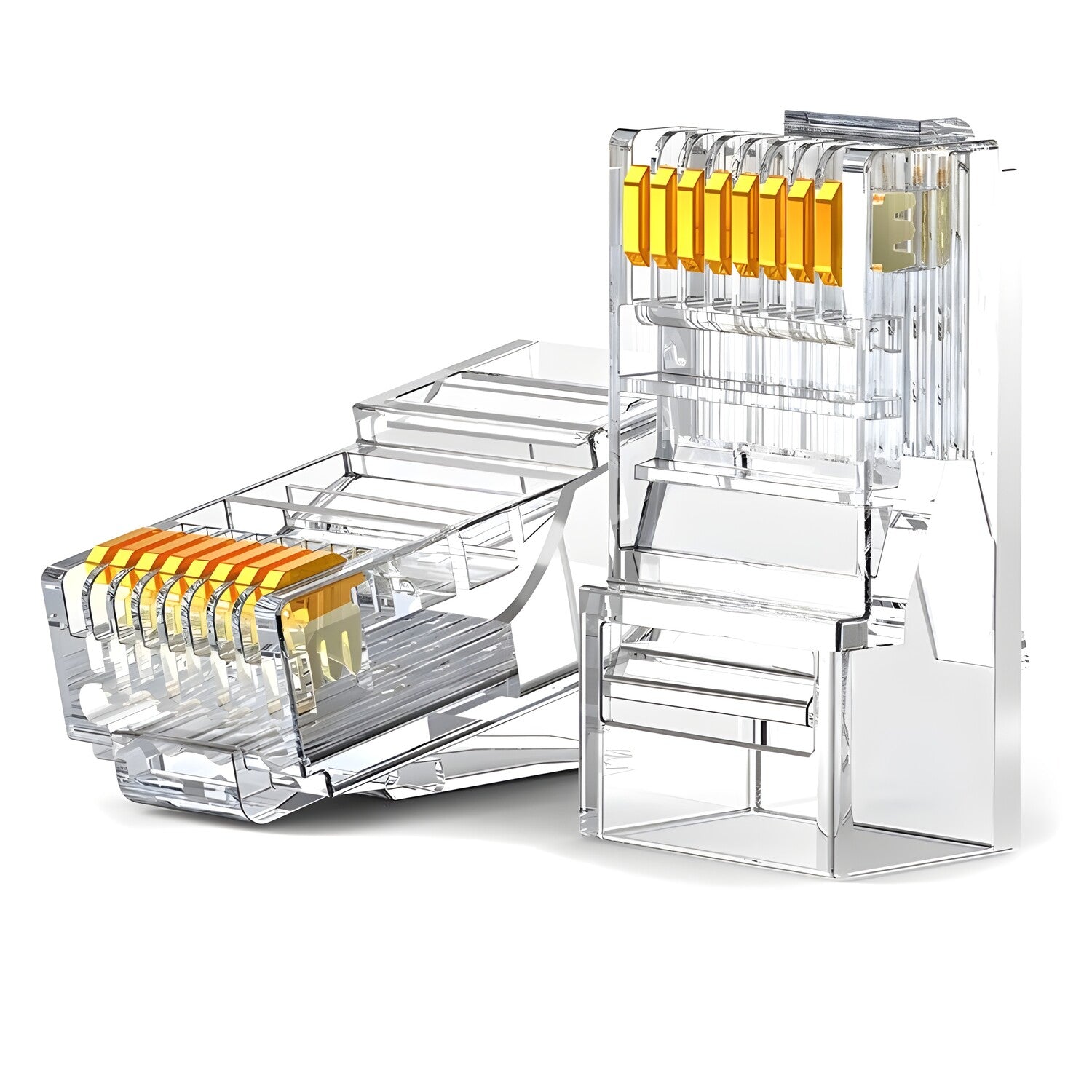 Ugreen 10x konektor RJ45 8P8C Cat6 - Prozirna KP26283