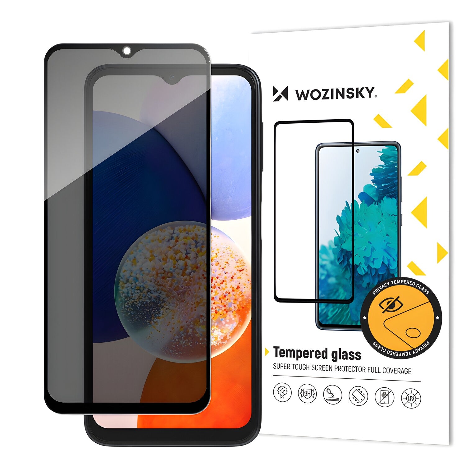Wozinsky Privacy Glass tvrđeno staklo za Samsung Galaxy A13 - Crna KP26346