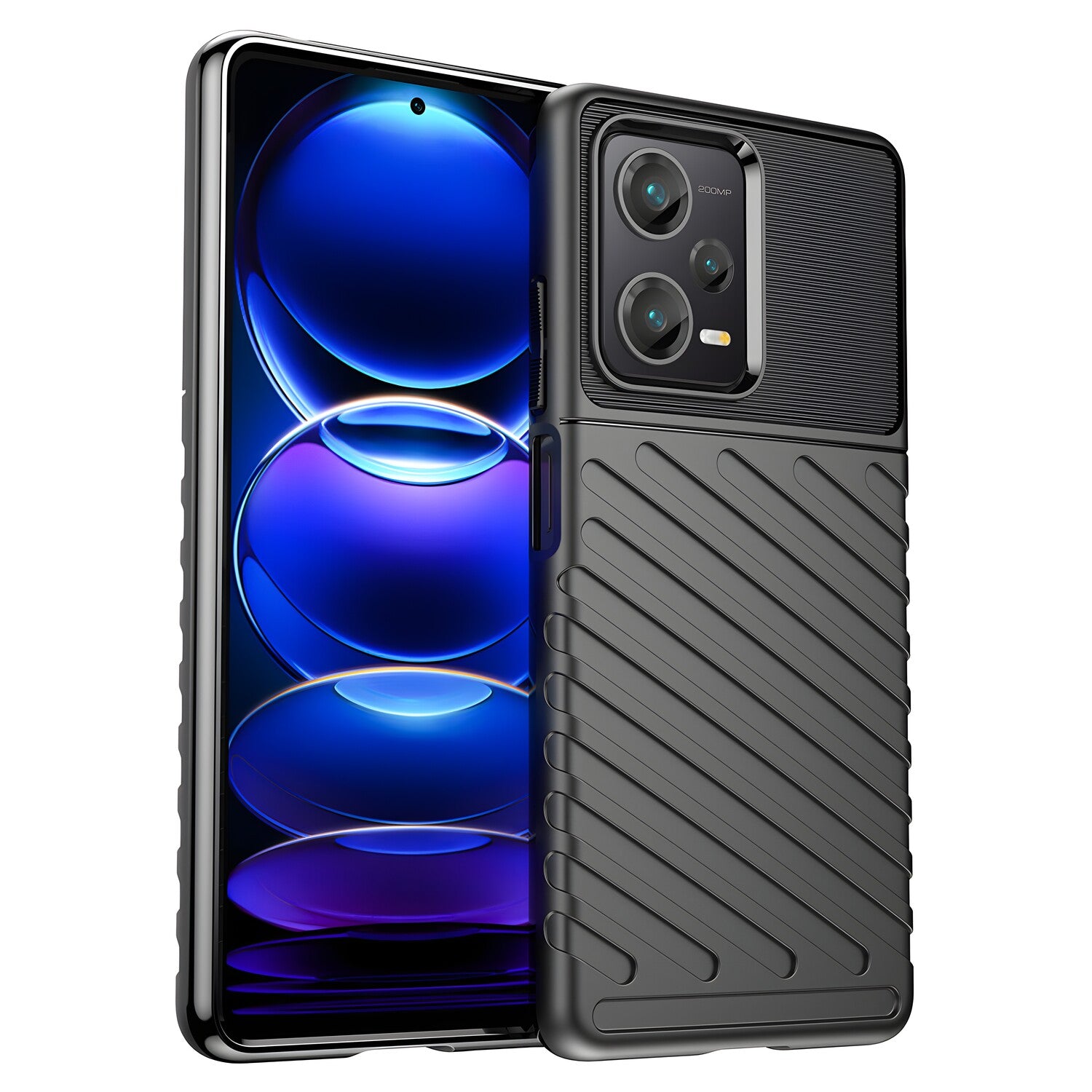 Futrola Carbon Shield TPU za Xiaomi Redmi Note 12 Pro+ - Crna KP26532