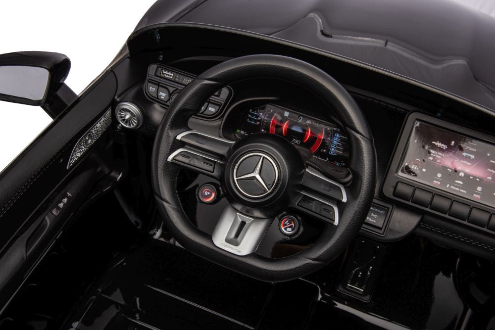 Licencirani auto na akumulator Mercedes AMG SL63 - crni/lakirani