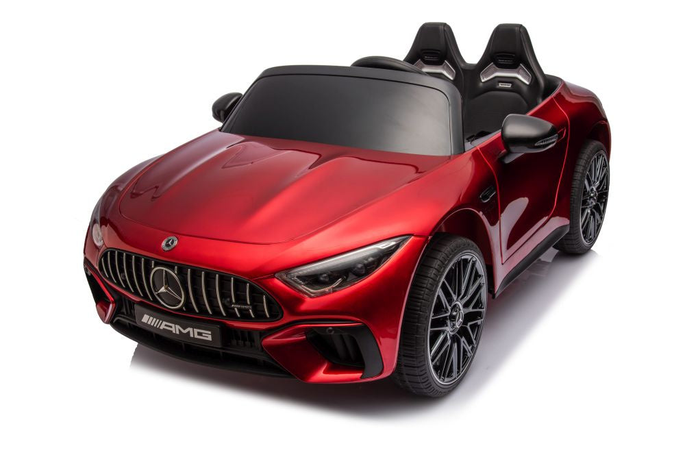 Licencirani auto na akumulator Mercedes AMG SL63 - crveni/lakirani