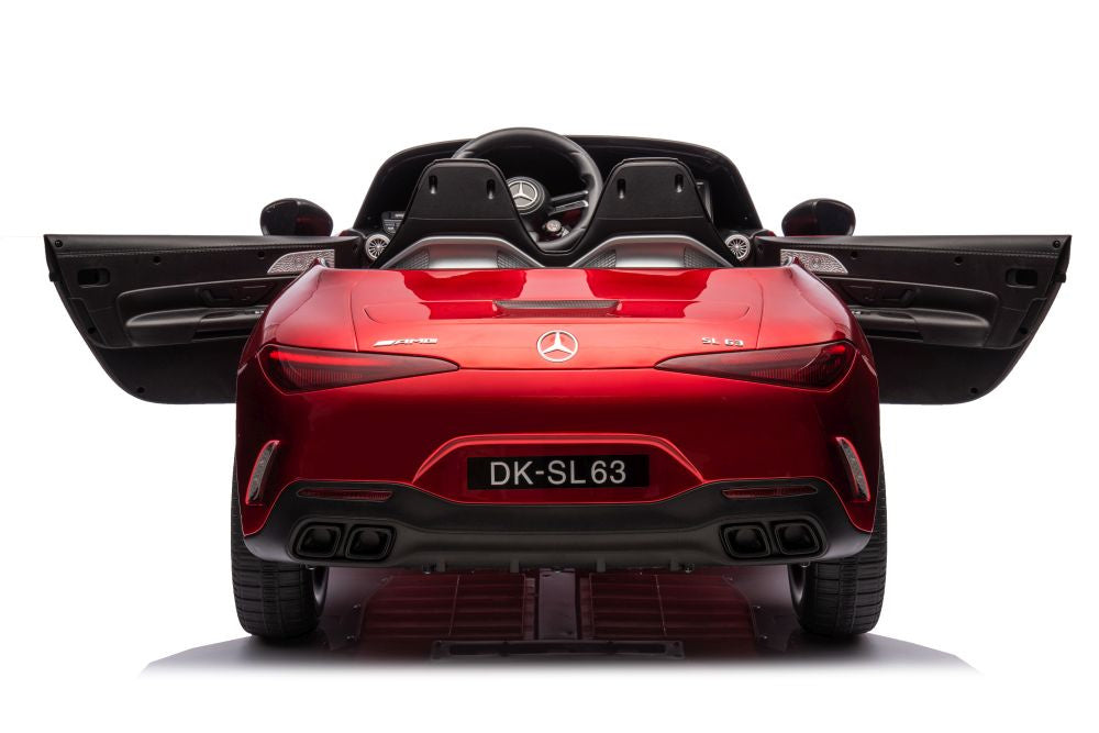 Licencirani auto na akumulator Mercedes AMG SL63 - crveni/lakirani