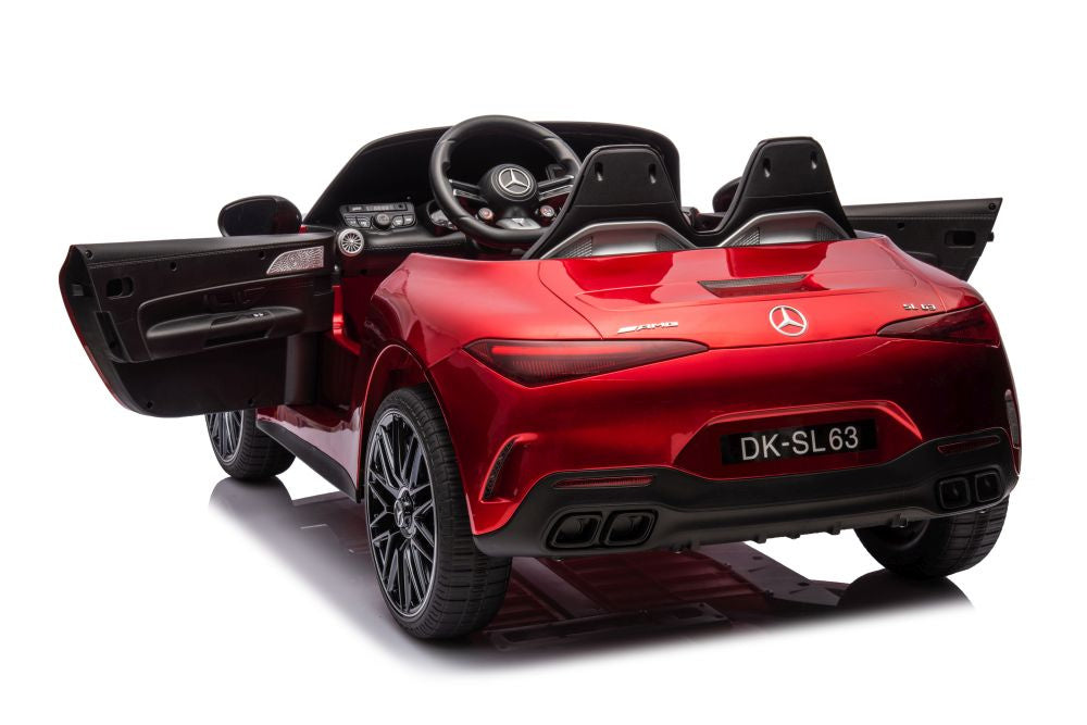 Licencirani auto na akumulator Mercedes AMG SL63 - crveni/lakirani
