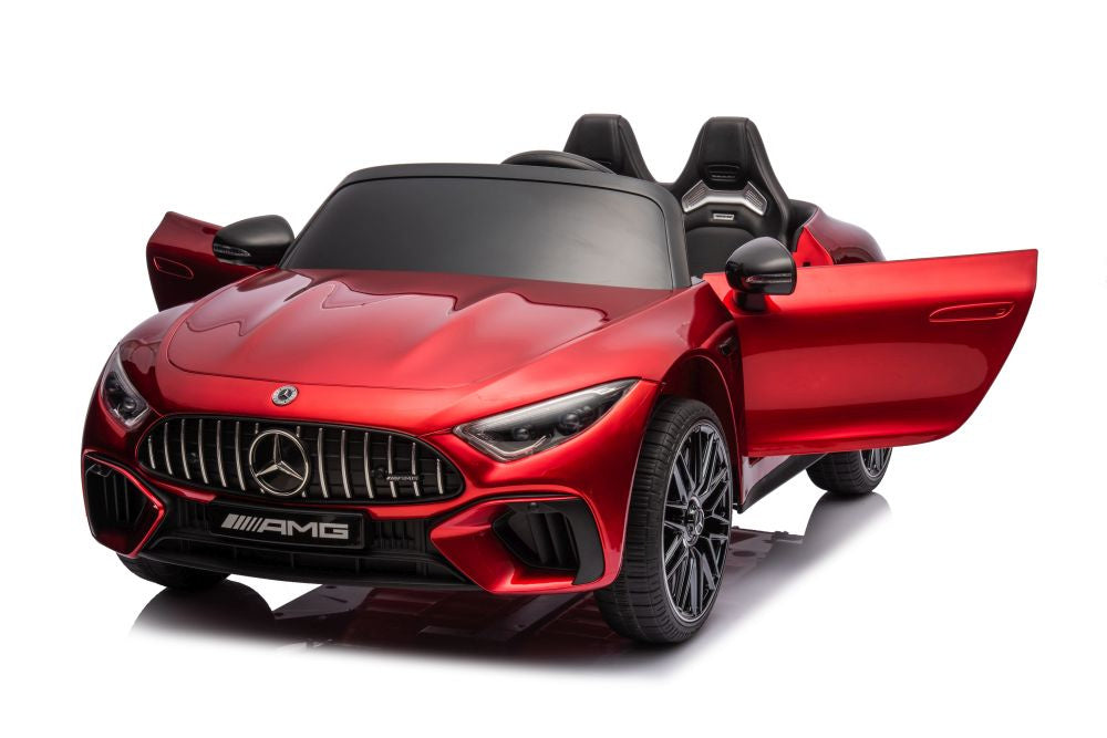 Licencirani auto na akumulator Mercedes AMG SL63 - crveni/lakirani
