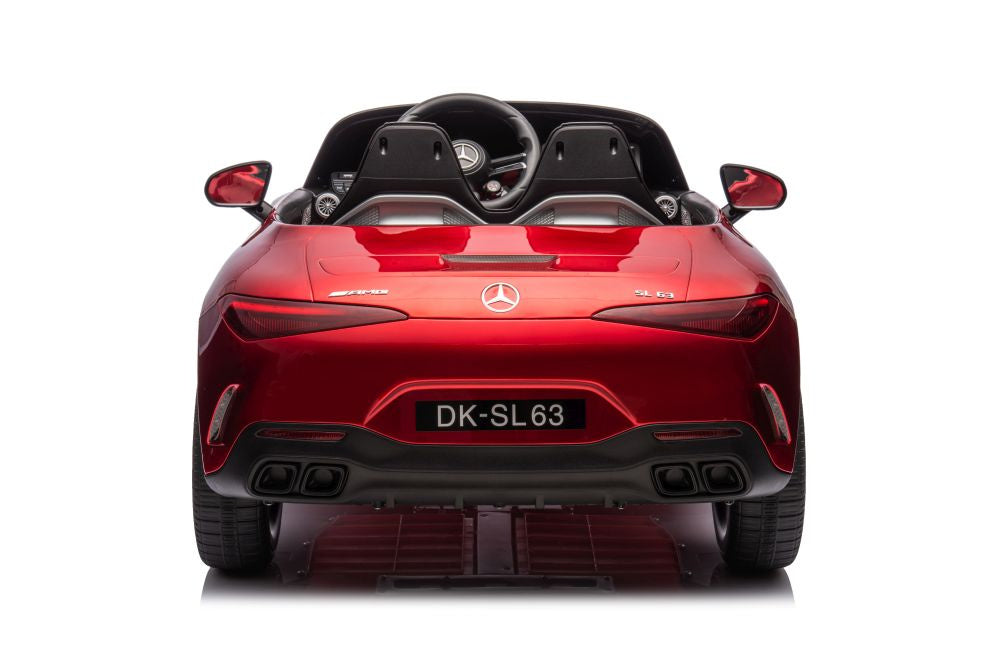 Licencirani auto na akumulator Mercedes AMG SL63 - crveni/lakirani