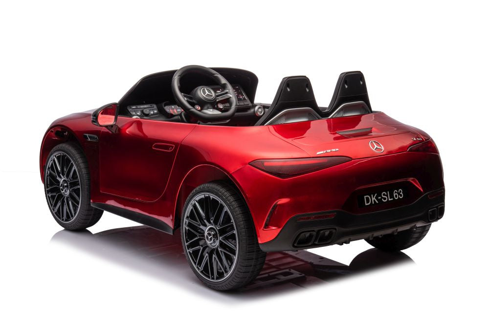 Licencirani auto na akumulator Mercedes AMG SL63 - crveni/lakirani