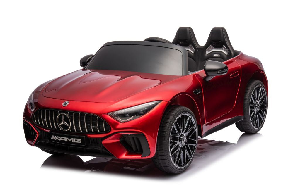 Licencirani auto na akumulator Mercedes AMG SL63 - crveni/lakirani