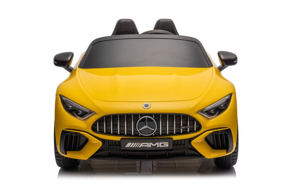 Licencirani auto na akumulator Mercedes AMG SL63 - žuti/lakirani