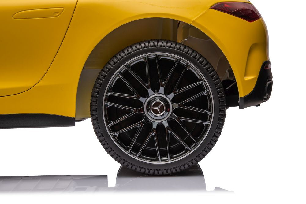 Licencirani auto na akumulator Mercedes AMG SL63 - žuti/lakirani
