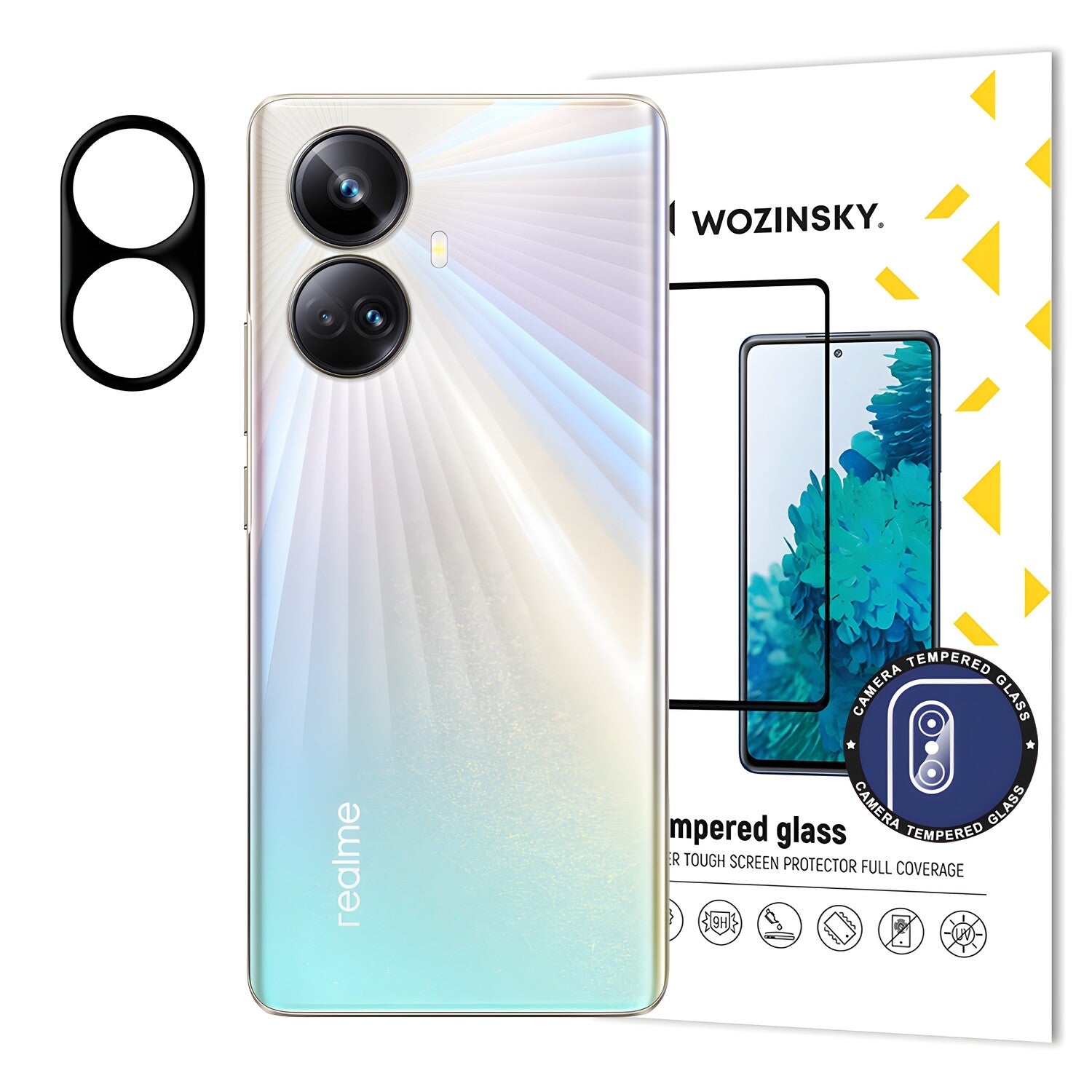 Wozinsky kaljeno staklo za kameru 9H za Realme 10 Pro Plus - Crna KP27692
