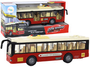 Gradski autobus u omjeru 1:16 - 28 cm x 6 cm x 9 cm - crveni