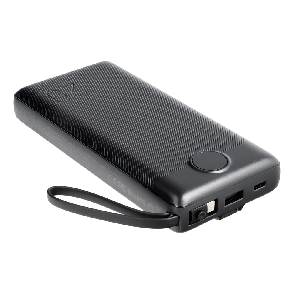 VEGER C20 Powerbank - 20.000mAh (Micro + Type C + Lightning 8-pin) črna (W2047)