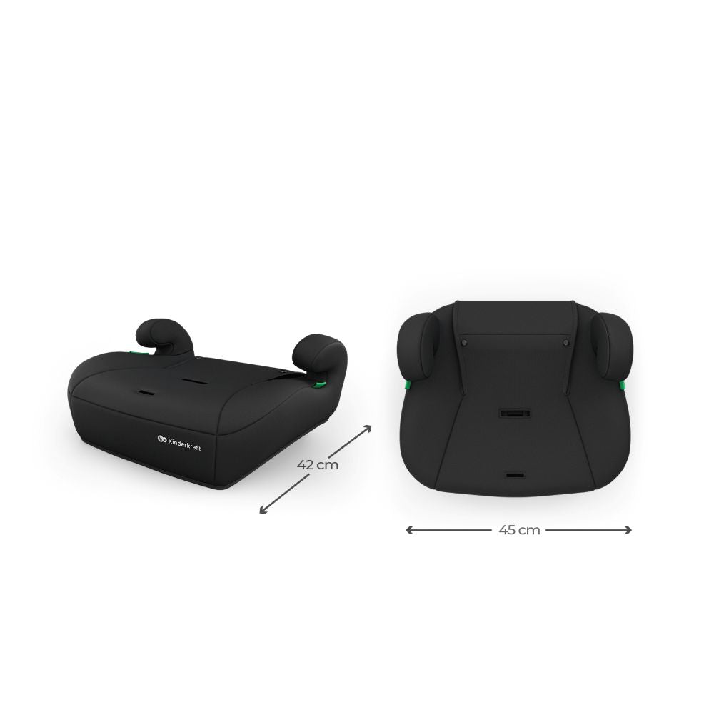 Kinderkraft autosjedalica Comfort Up 2 plus i-Size 9-36 kg (76-150 cm) bez Isofix-a, Black