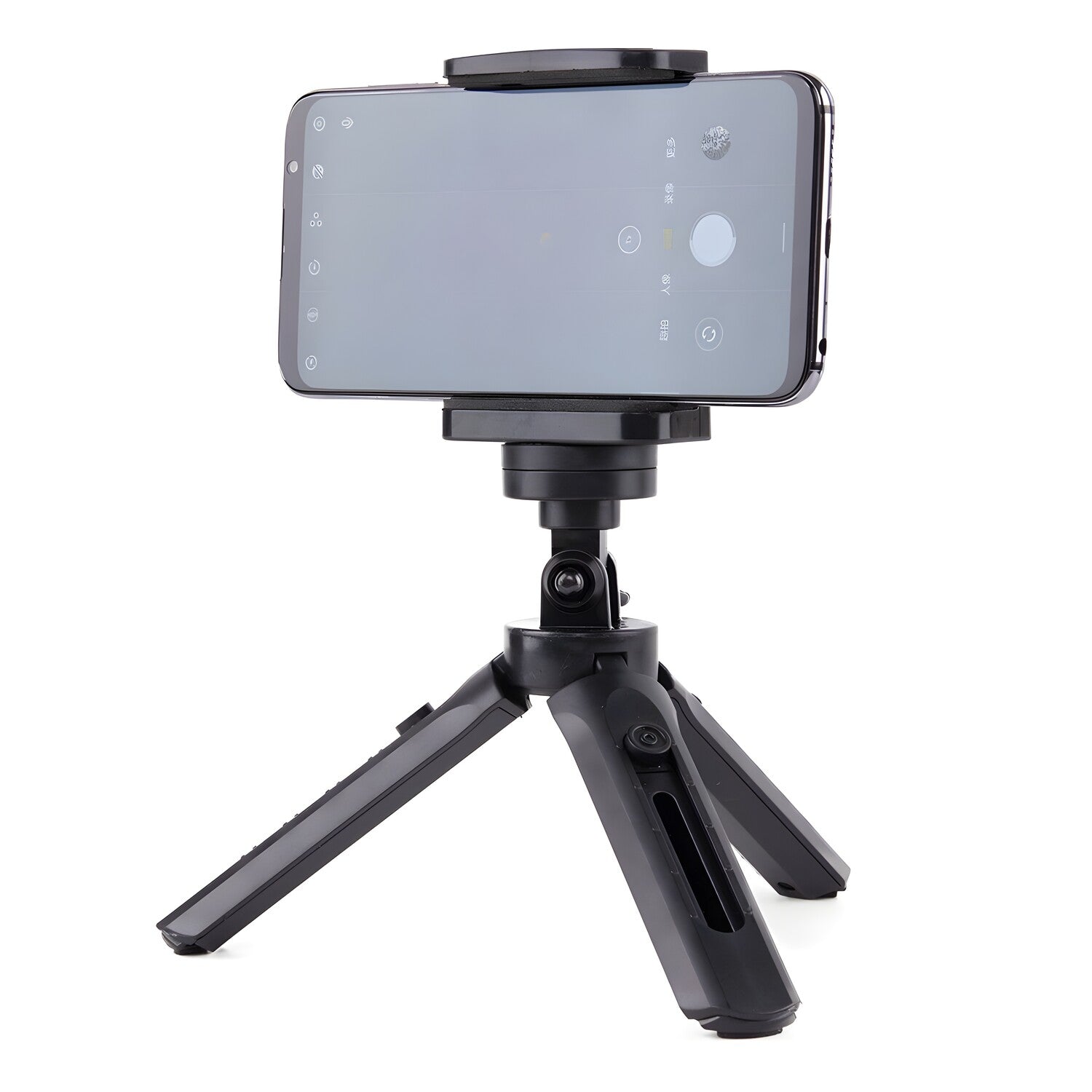 Stativ s držačem za mobilni telefon / Selfie štap / GoPro - Crna KP31106