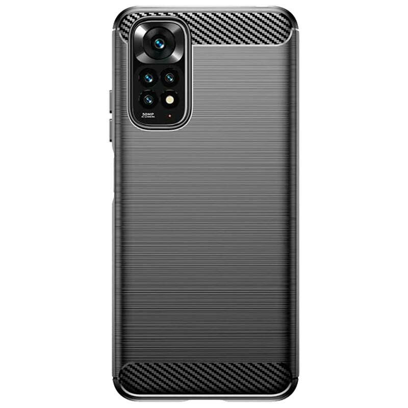 Techsuit - Carbon Silicone ovitek za Xiaomi Redmi Note 11 Pro 4G / Note 11 Pro 5G/ Note 12 Pro 4G/LTE - črna