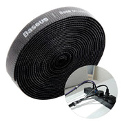 Baseus Rainbow Circle – organizator kablova na čičak - 3m - Crna KP35185