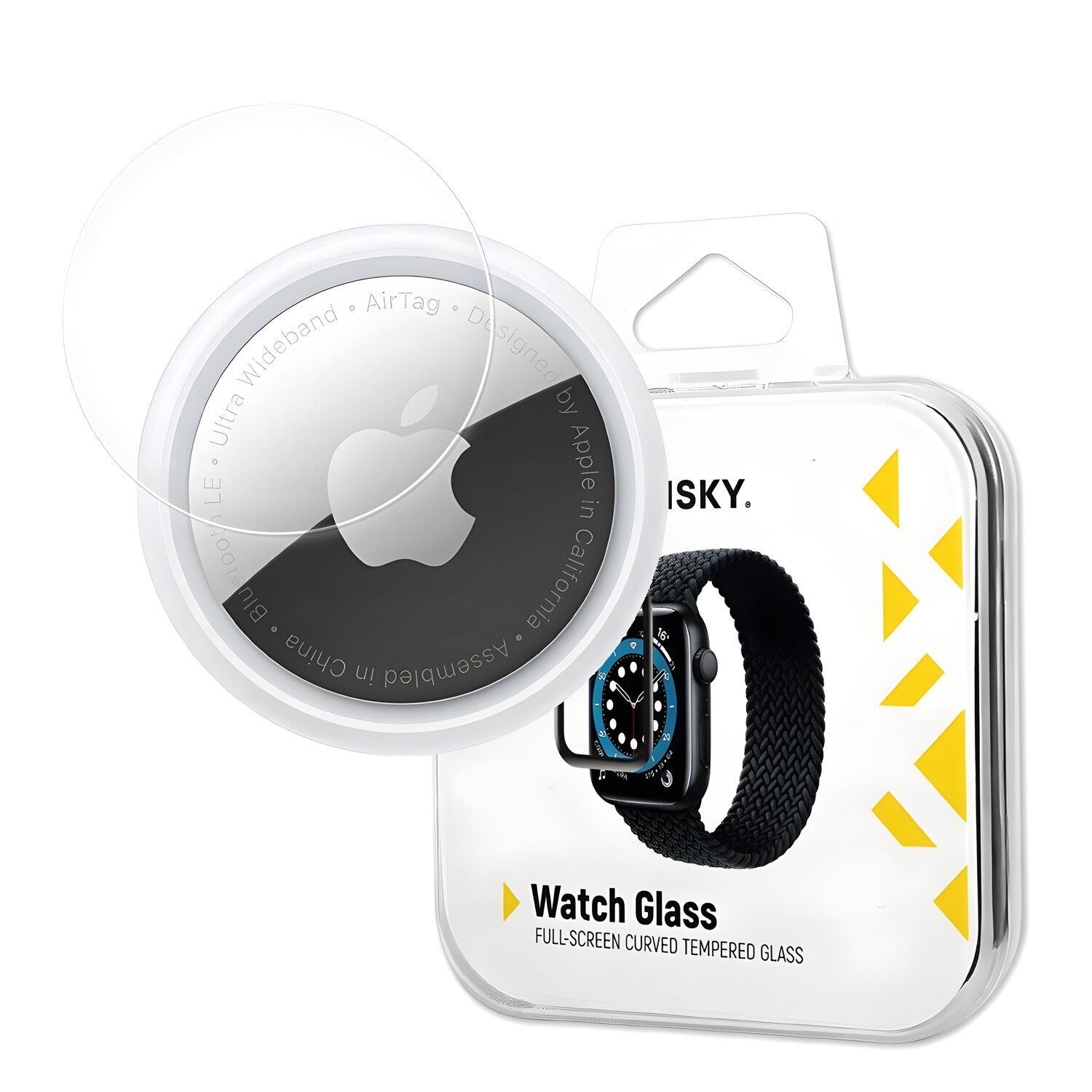 Wozinsky hibridno staklo za Apple AirTag – Crna KP35321
