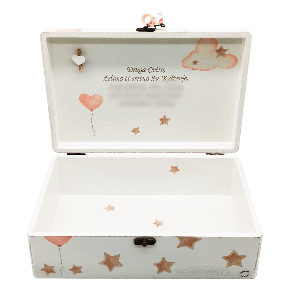 🎁 Personalizirana škatla spominov – Popolno darilo za krst, rojstvo ali rojstni dan otroka 🍼 Š154392