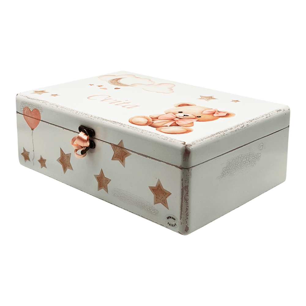 🎁 Personalizirana škatla spominov – Popolno darilo za krst, rojstvo ali rojstni dan otroka 🍼 Š154392