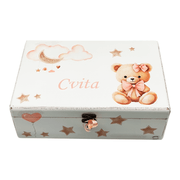 🎁 Personalizirana škatla spominov – Popolno darilo za krst, rojstvo ali rojstni dan otroka 🍼 Š154392