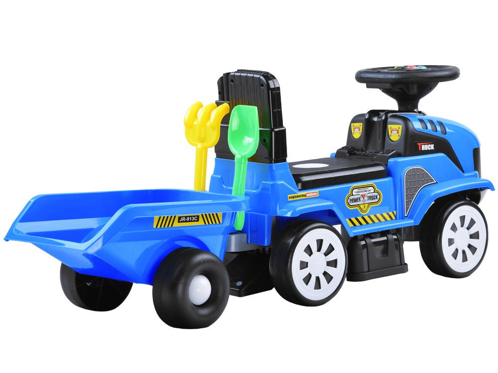Guralica traktor s prikolicom – plavi