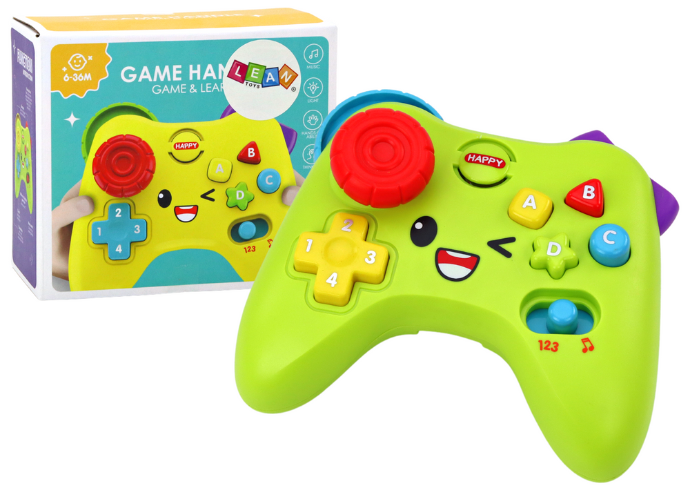 Interaktivni joystick za bebe intenzivne zelene sa zvučnim i sjvetlosnim efektima