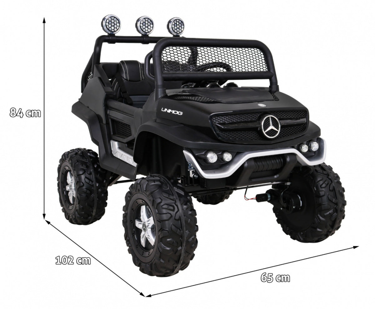 Licencirani auto na akumultor Mercedes BENZ UNIMOG S- crni