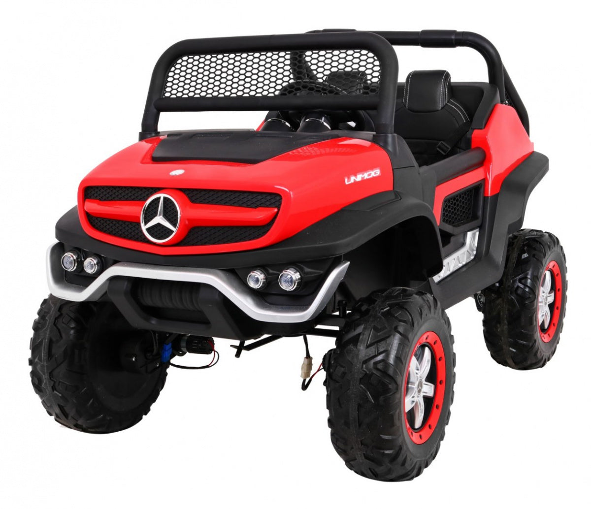 Licencirani auto na akumultor Mercedes BENZ UNIMOG - crveni