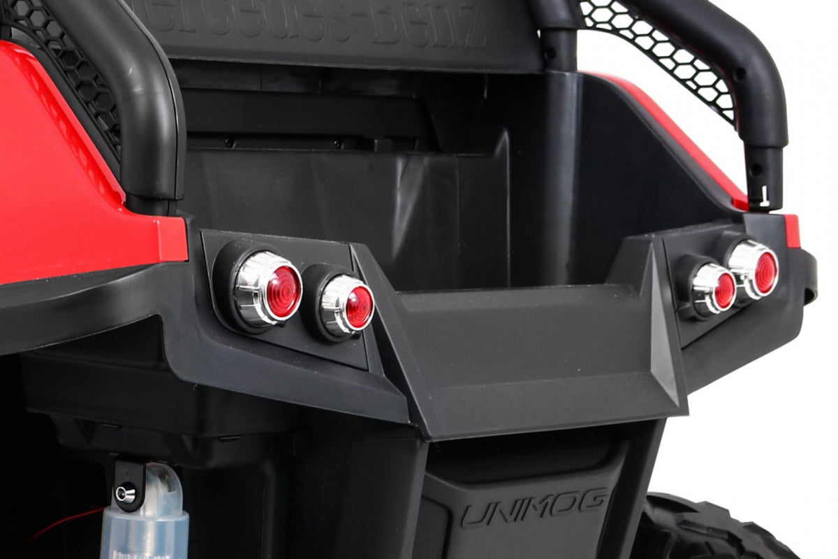 Licencirani auto na akumultor Mercedes BENZ UNIMOG - crveni