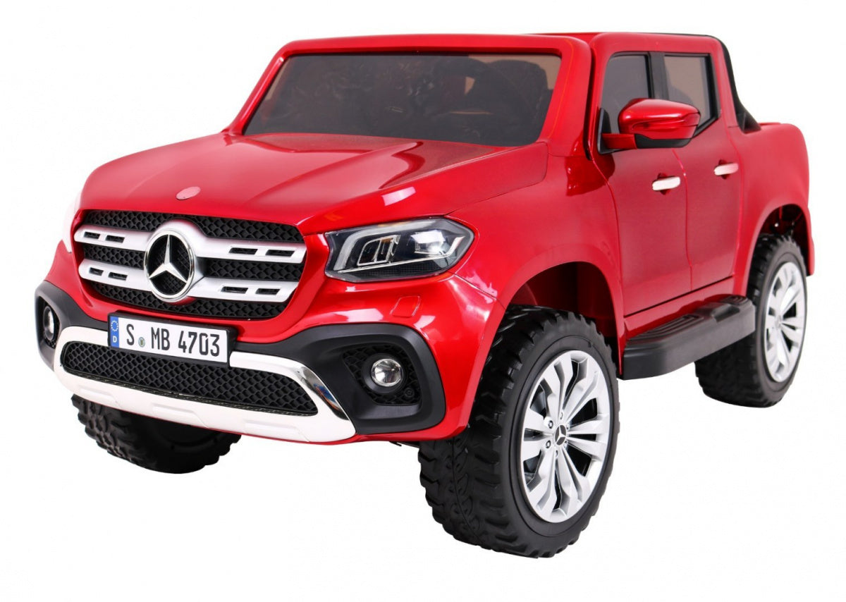 Licencirani auto na akumulator Mercedes Benz X-Class MP4 - crveni/lakirani