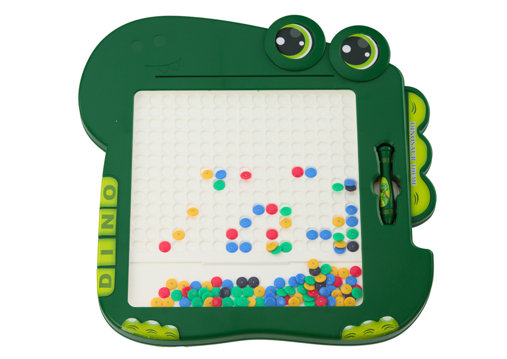 Edukativna magnetna ploča Dinosaur Puzzle - zelena