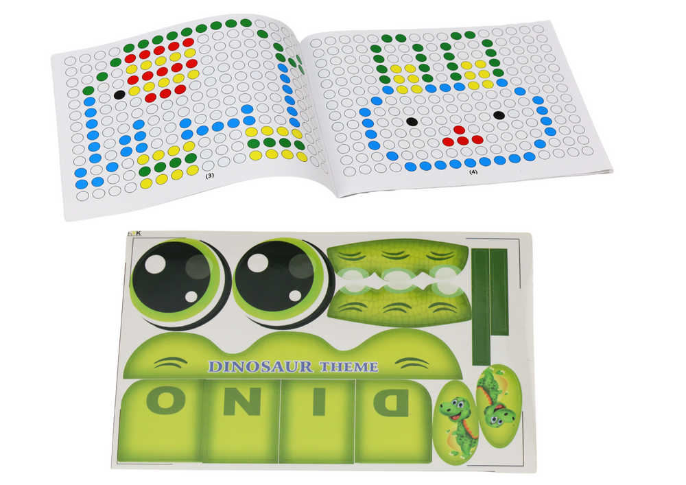 Edukativna magnetna ploča Dinosaur Puzzle - zelena