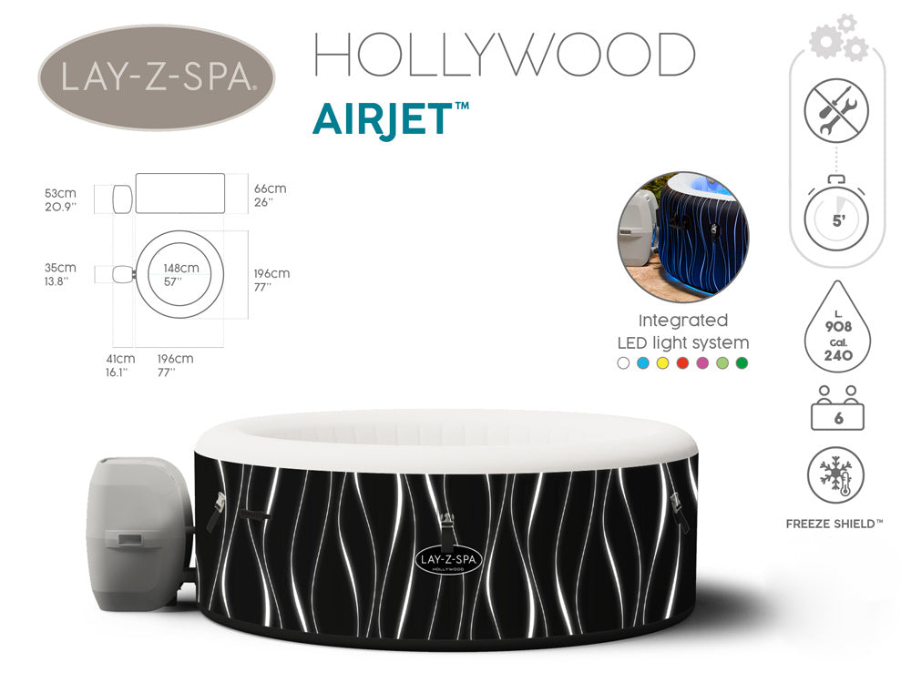 Bestway Lay-Z-Spa HOLLYWOOD