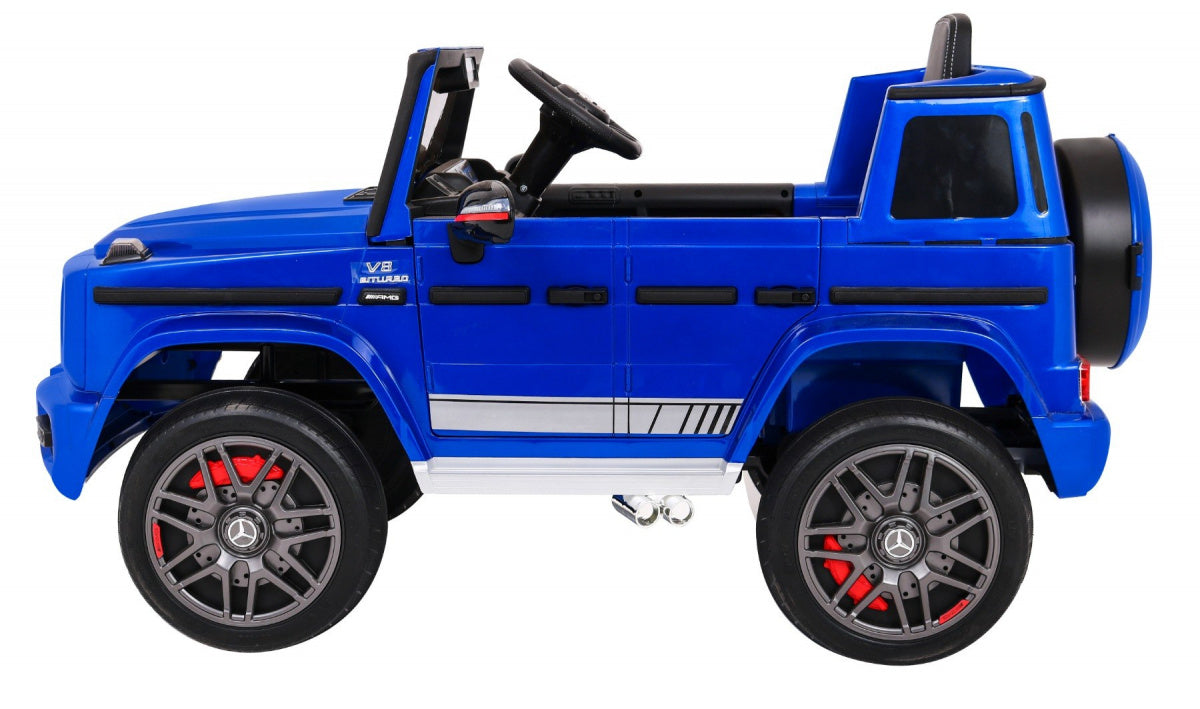 Licencirani auto na akumultor Mercedes G63 - plavi/lakirani