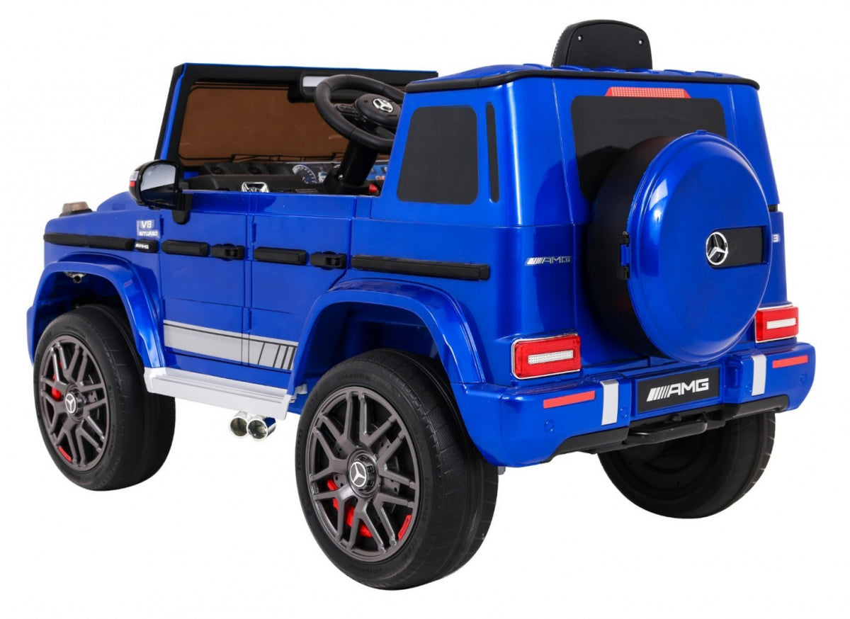 Licencirani auto na akumultor Mercedes G63 - plavi/lakirani