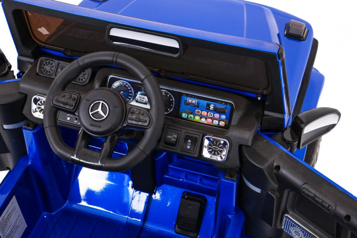 Licencirani auto na akumultor Mercedes G63 - plavi/lakirani