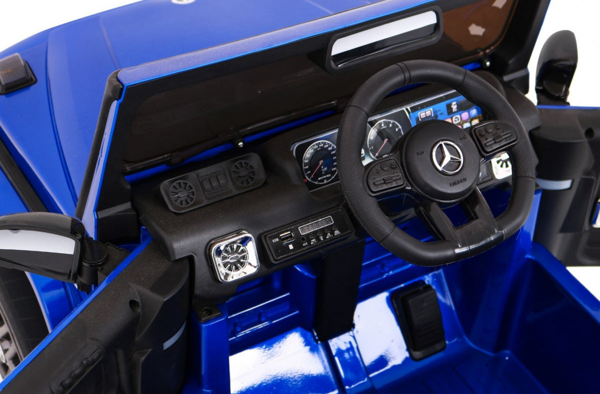 Licencirani auto na akumultor Mercedes G63 - plavi/lakirani