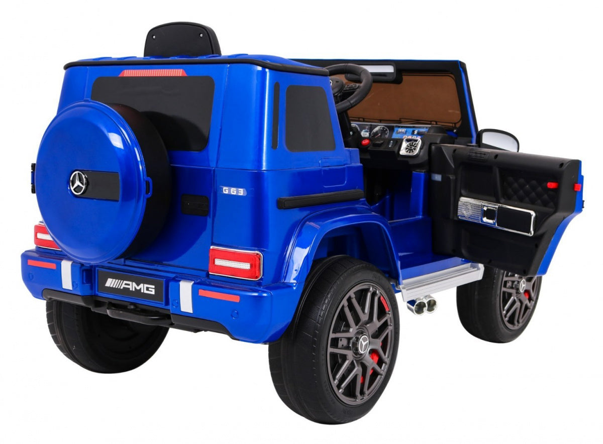 Licencirani auto na akumultor Mercedes G63 - plavi/lakirani