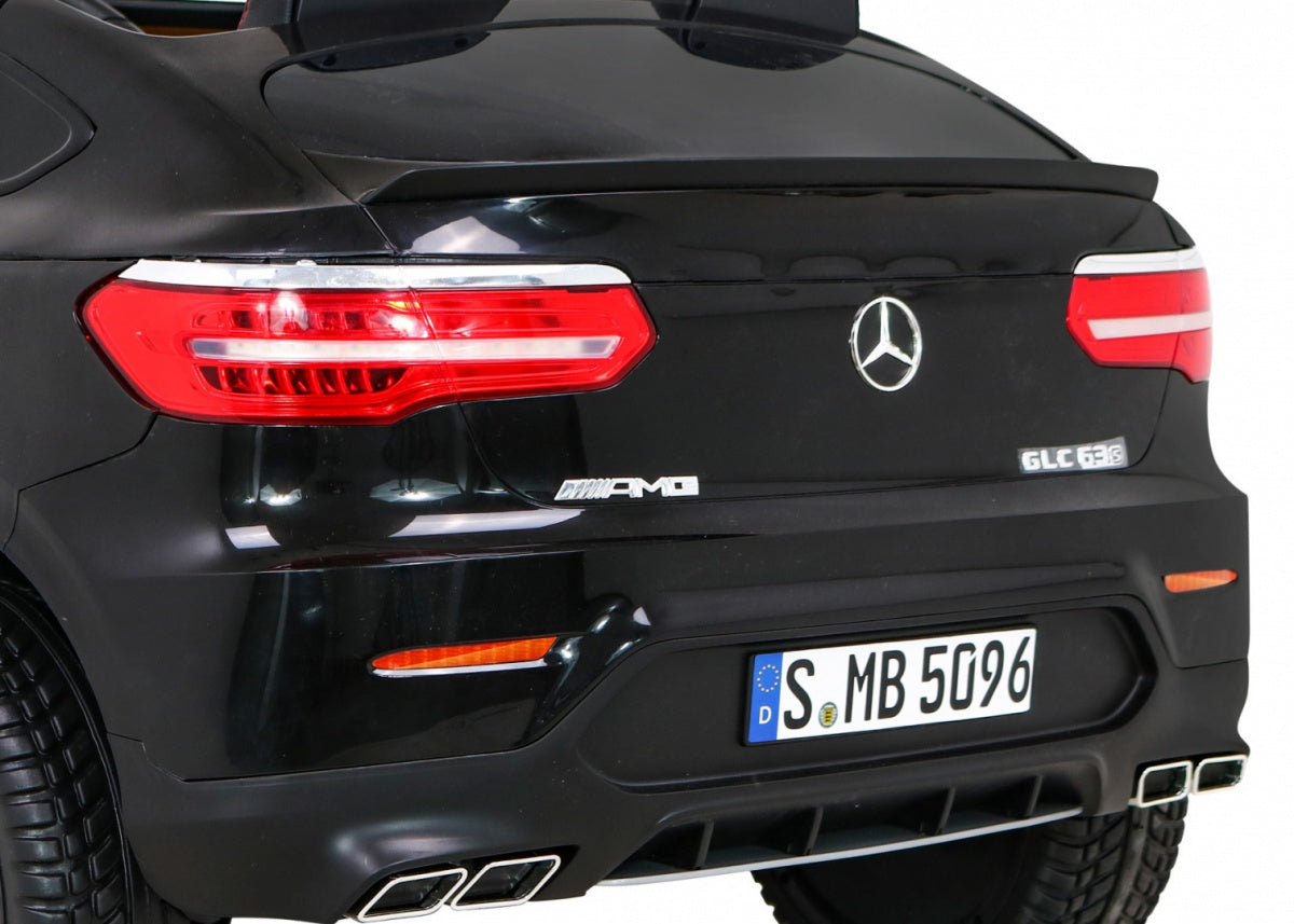 Licencirani auto na akumulator Mercedes GLC63S - dvosjed - crni