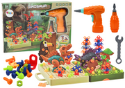 Kockice za slaganje Dinosaurs sa raznim alatom