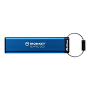 Kingston Technology IronKey Keypad 200 USB izbrisivi memorijski pogon 64 GB USB Tip-A 3.2 Gen 1 (3.1 Gen 1) Plavo