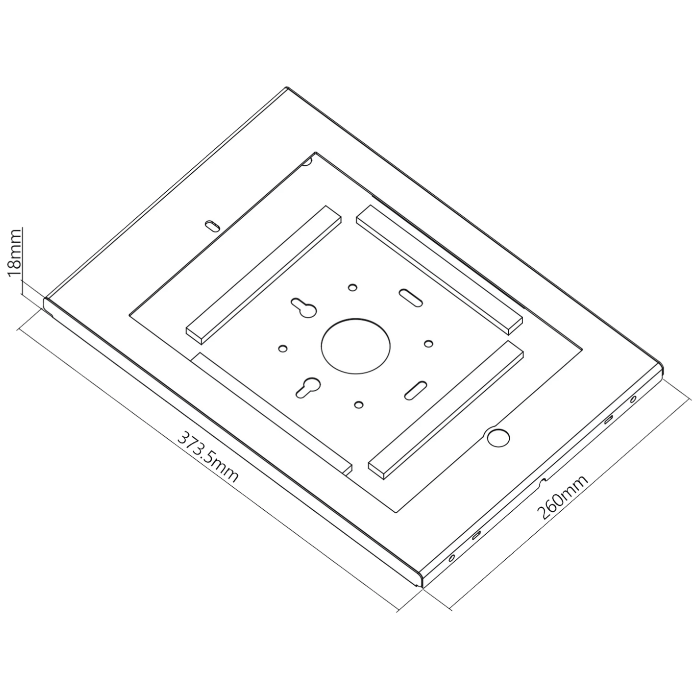 Maclean Zidni nosač za iPAD Pro, do 12.9" - MC-907W