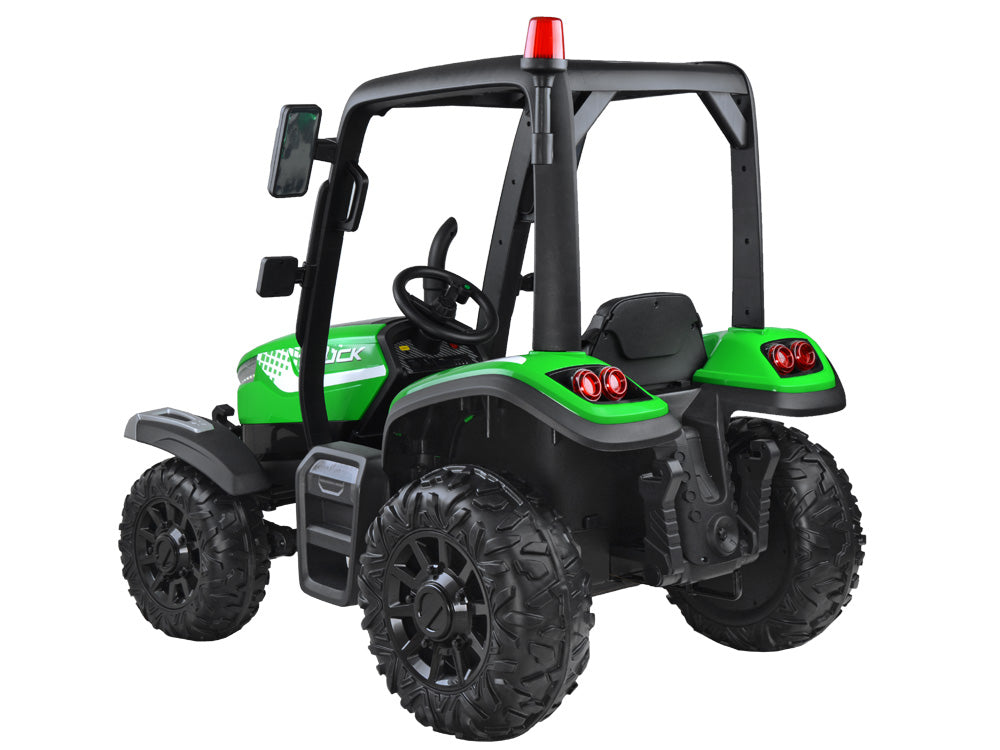 Veliki traktor s prikolicom 4×4 – crveni
