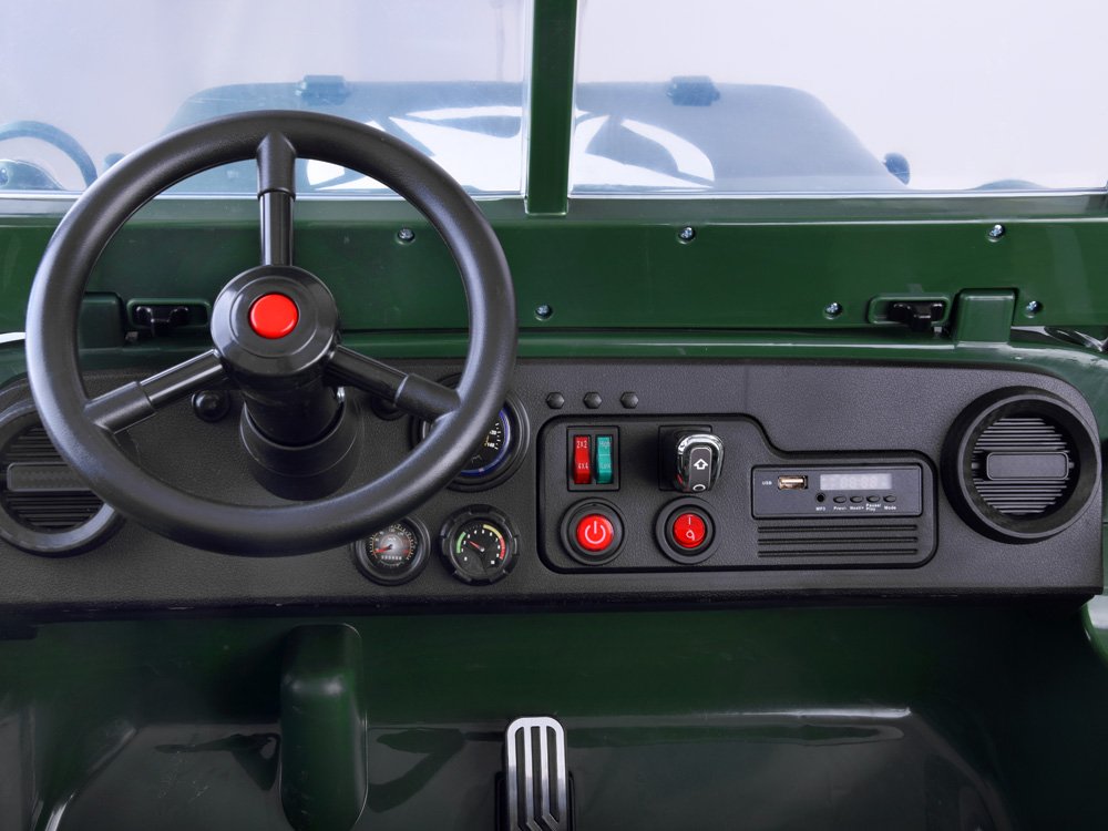 Jeep Willys trosjed – tamno zeleni (4×4)