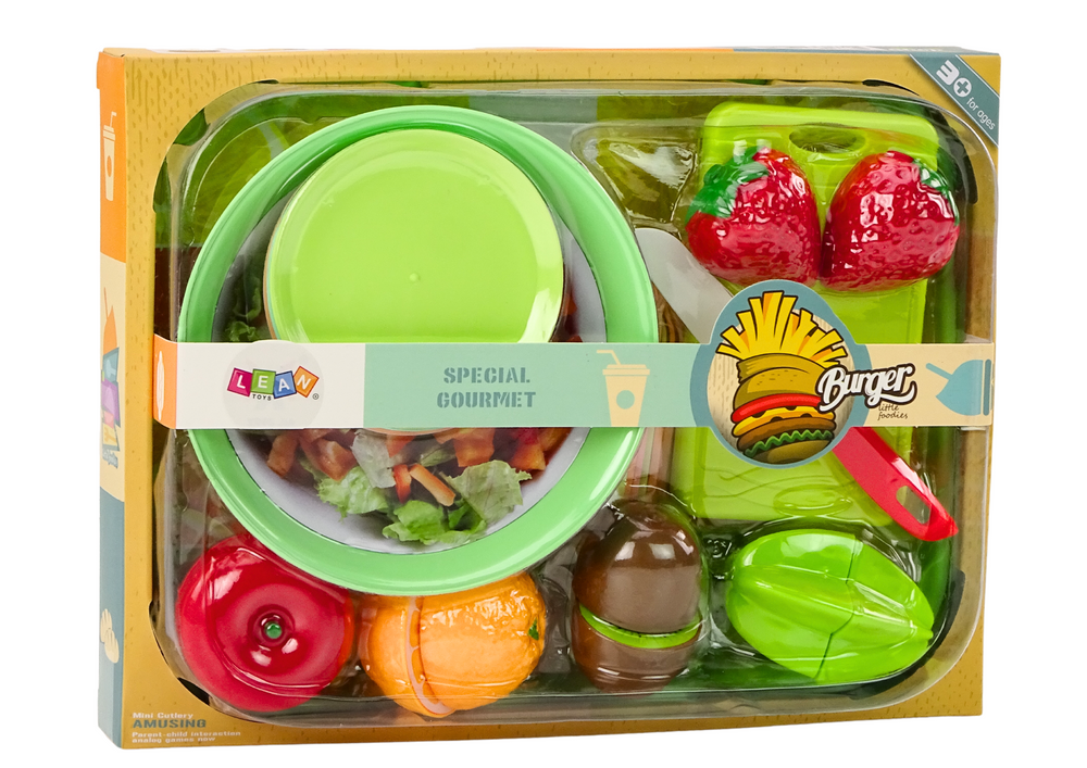 Set za igru s povrčem i priborom za jelo - Fruit