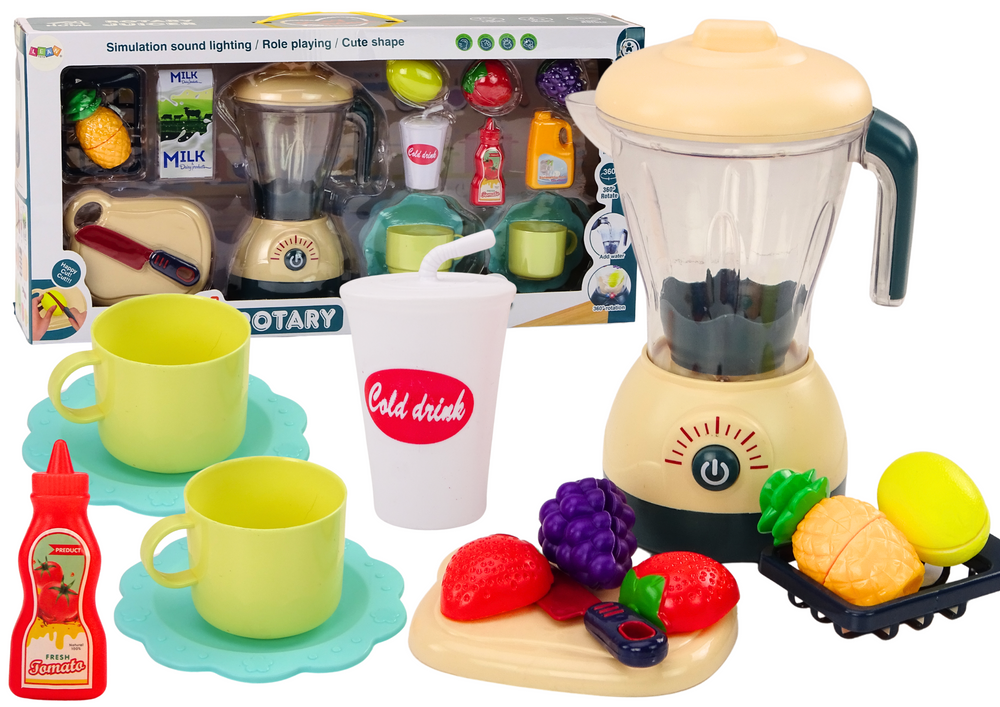 Dječji blender za igru sa voćem i posuđem - Smot