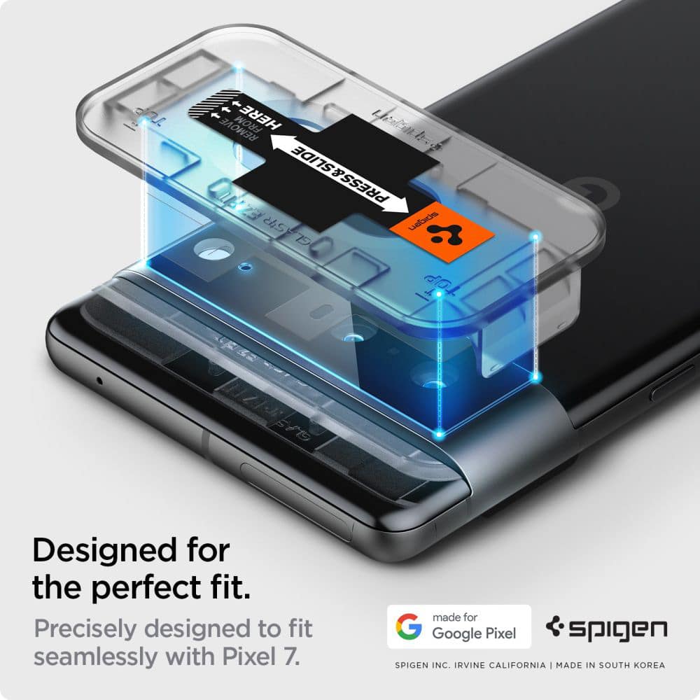 Spigen - Glas.tR EZ Fit Optik.TR steklo za kamero (2 kosa) - Google Pixel 7 - črno